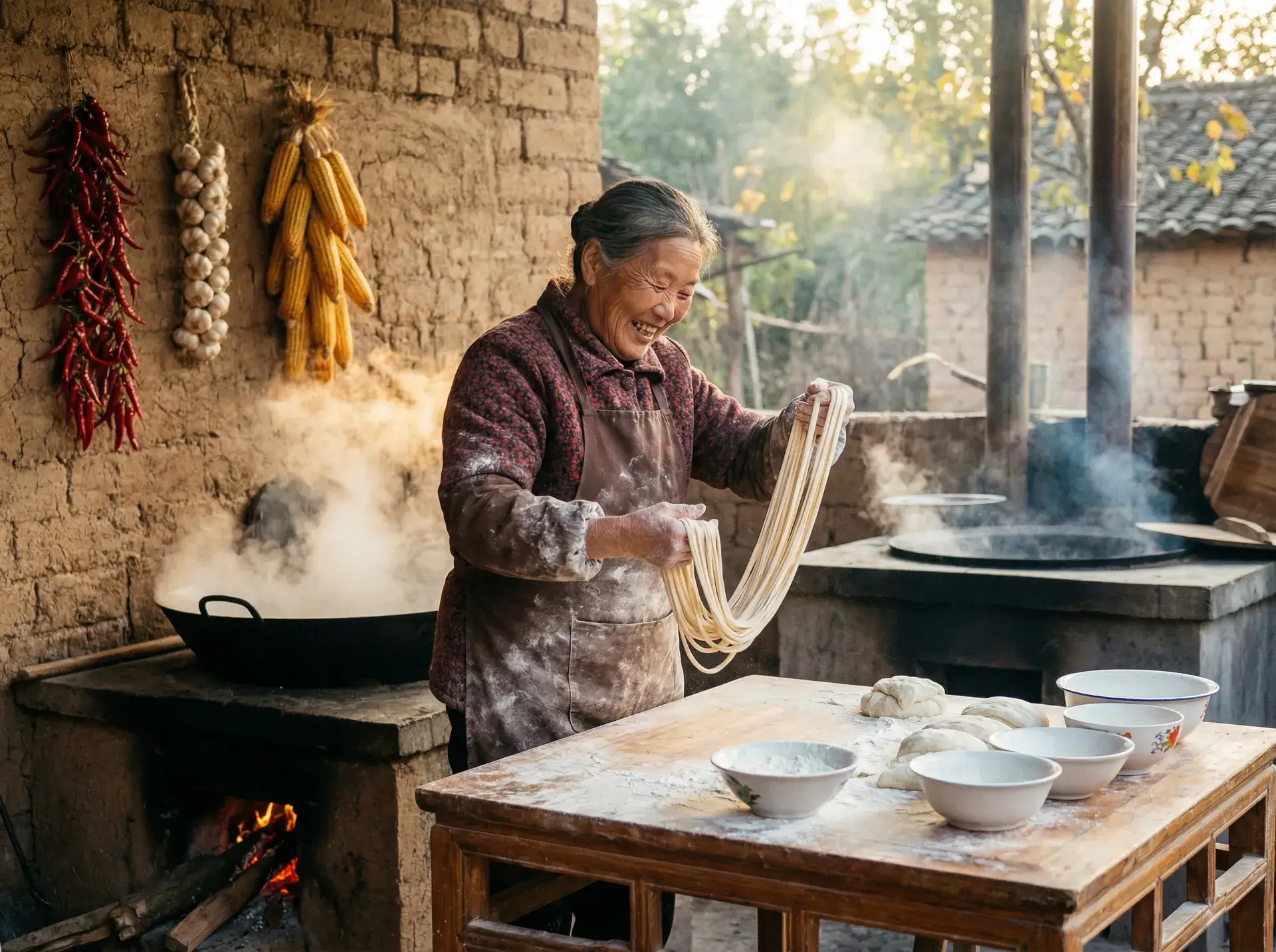 农家大嫂手擀面 - 约炮经历 乡村美食